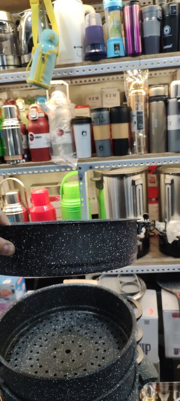 Кастрюли: Мантыварка Мантыщница Фирма Uakeen Размер 28 см Гранитный материал — 6