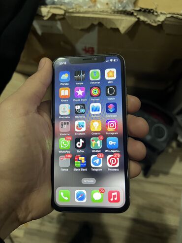 iphone 14 цена бишкек: IPhone X, Колдонулган, 64 ГБ, Заряддоочу түзүлүш, Коргоочу айнек, Каптама, 100 %