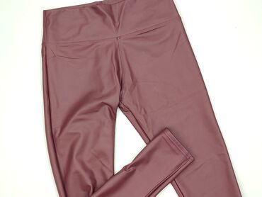 legginsy woskowane z wysokim stanem: Legginsy Ze skóry ekologicznej damskie, rozmiar 2XL