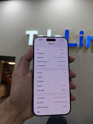 iphone x ekran: IPhone 16 Pro Max, Zəmanət, Simsiz şarj, Face ID — 3