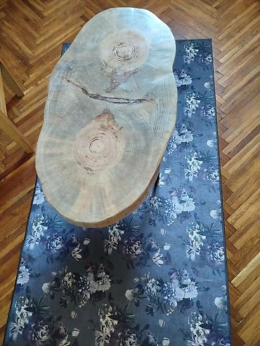 lazy sofa: Prodajem rucno izradjen kafe stocic, puno drvo, beli bor — 1