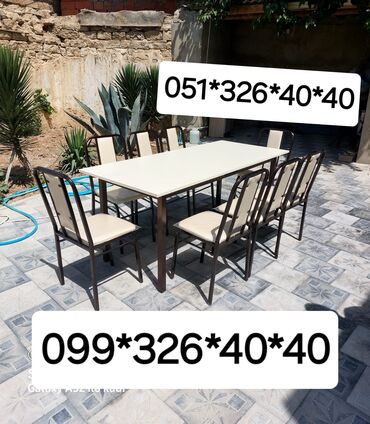 Masa və oturacaq dəstləri: Mətbəx üçün, Yeni, Açılmayan, Dördbucaq masa, 4 stul -da lalafo.az — 22 Masa və oturacaq dəstləri: Mətbəx üçün, Yeni, Açılmayan, Dördbucaq masa, 4 stul — 22