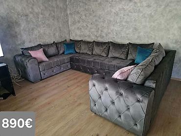 Ugaone garniture: Ugaona garnitura U-oblika – dimenzije 370 × 220 × 220 cm - Prostrana — 7