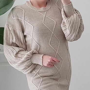 shein haljine svečane: M (EU 38), color - Beige, Other style, Long sleeves