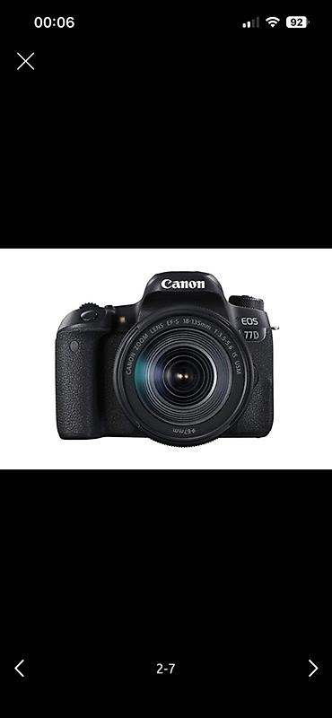 sony a7 iv: Canon EOS 77D DSLR + 18-135mm IS USM lens Fotoaparat tam işlək — 2