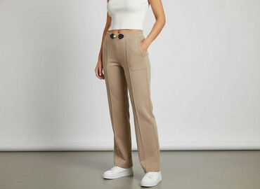 Women's Pants: Spodnie materiałowe damskie, rozmiar S
