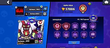 pubg hesab bedava: Brawl Stars oyun hesabı - Kupa: 57,886 (ən yüksək: 57,890), Prestij — 1