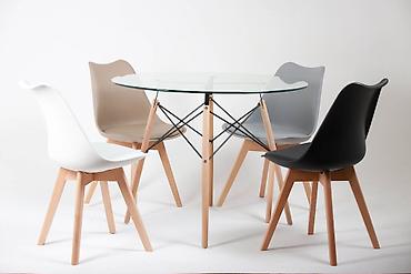 Стулья для кухни: Стул eames 222 Цвета: белый, серый, черный, бежевый, красный Размер — 14