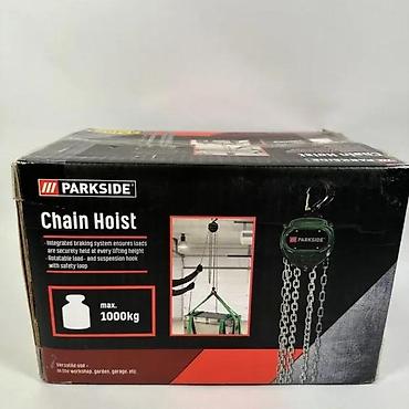 Dizalice: PARKSIDE ručni lančani vitlo (Chain Hoist) – model 496182 - Nosivost — 8