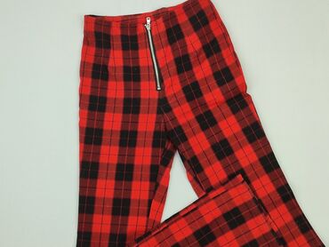 czerwona sukienki świąteczna: Trousers, H&M, XS (EU 34), condition - Very good