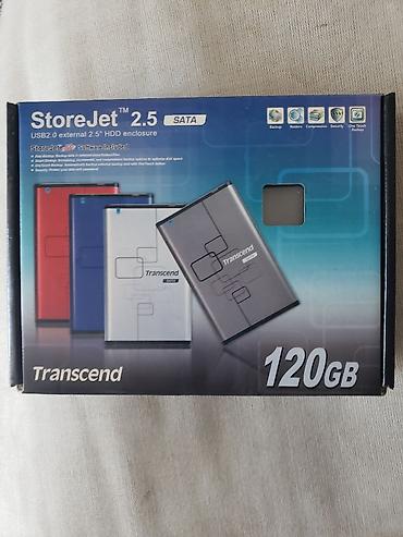 xarici sert disk: Transcend StoreJet 2.5" (SATA) xarici HDD - Tutum: 120 GB - — 1
