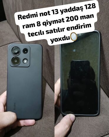 şirə: Redmi Note 13, 128 ГБ, цвет - Черный