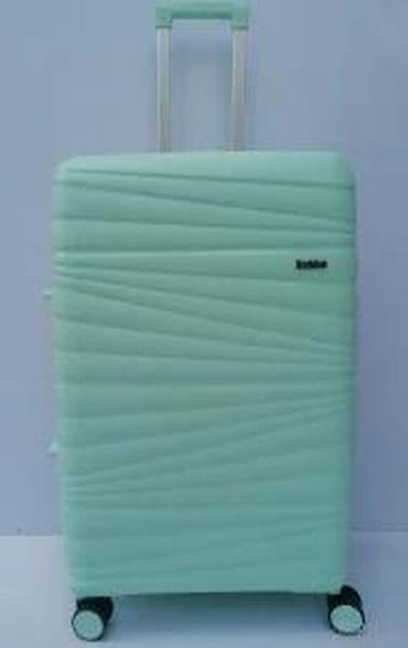 Putni koferi i torbe: Set kofera za putovanje – 3 komada, mint zelena boja - Tvrda školjka — 18