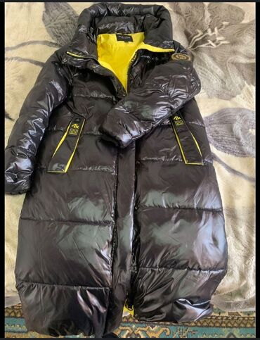 зимние женские куртки купить бишкек: Пуховик, Длинная модель, С капюшоном, XL (EU 42)