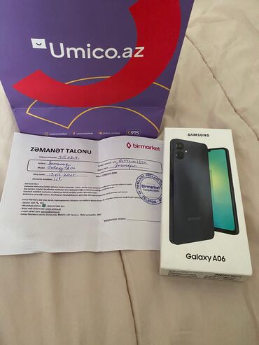 hard disk 4 tb: Samsung Galaxy A06, 128 GB, rəng - Qara