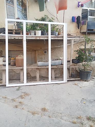 plastik fortuçka: Ağ rəngli PVC pəncərə çərçivəsi - Material: PVC (plastik), ağ rəng - — 1