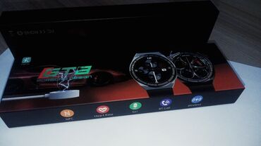 часы и серьги: Smart watch Porsche design Свет - Серебристый Решешок-Черный В