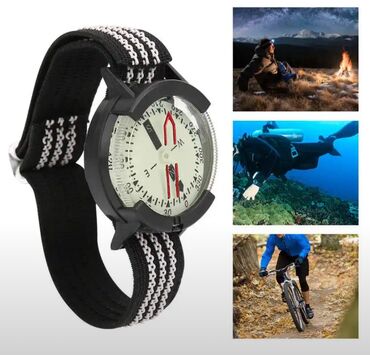часы swatch: Компас водонепроницаемый в виде часов на руку с регулируемым