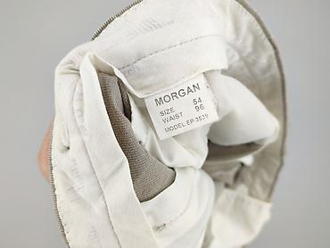 botki primark: Męskie spodnie Morgan – model EP 3539 - Kolor: beżowy, drobny prążek — 4