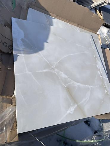 Керамогранит: Назначение: Для пола, цвет - Белый, 60x60 см — 7