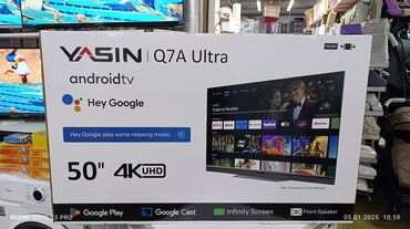 интерактивная доска с проектором для школы: Смарт Телевизор Yasin 50 LED- 50Q7a Ultra - новинка 5 🔥🔥🔥🔥🔥 YASIN 50