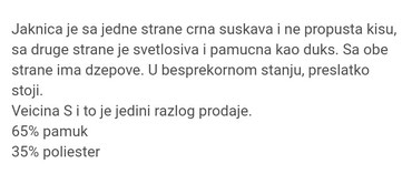 Ženske jakne: Jaknica suskava xs/s sa 2 lica na lalafo.rs Jaknica suskava xs/s sa 2 lica - Pirot