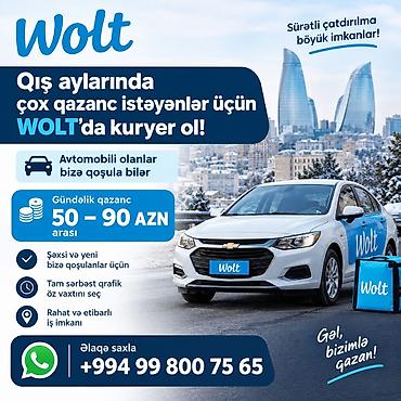 online evden is: Sürücü-kuryer tələb olunur, Şəxsi nəqliyyat vasitəsi ilə, Gündəlik ödəniş, Təcrübəsiz — 1