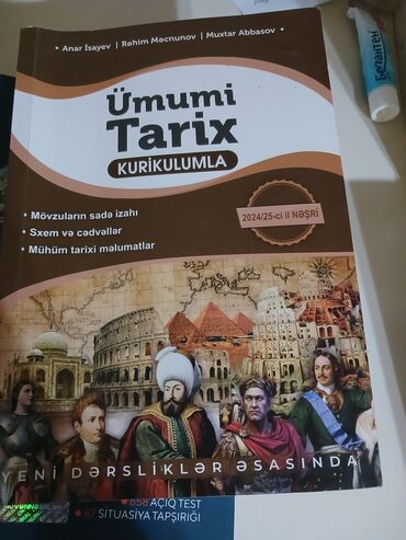 İncəsənət və kolleksiyalar: Ümumi tarix Anar İsayev təzədir işlənməyib. Qiyməti 12 manat