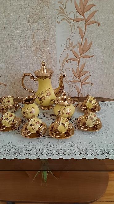 similac gold 2: Qızılı rəngdə çay kofe dəsti yenidir, heç işlənməyib — 2