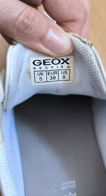 носки: Geox, Размер: 38, цвет - Белый, Б/у — 6