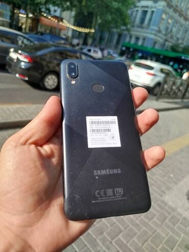 Samsung: Samsung Galaxy A10s, 32 GB, rəng - Qara, Zəmanət, Barmaq izi, İki sim kartlı