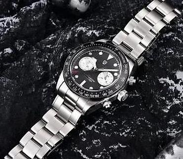 Ručni satovi: PAGANI DESIGN PD-1718 - 39.5mm -Crna- Tudor BB Chrono Homage Potpuno — 8
