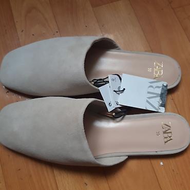 foot patch: Мюли Zara, 39 размер (дл.стопы 25 см), замша натуральная — 1