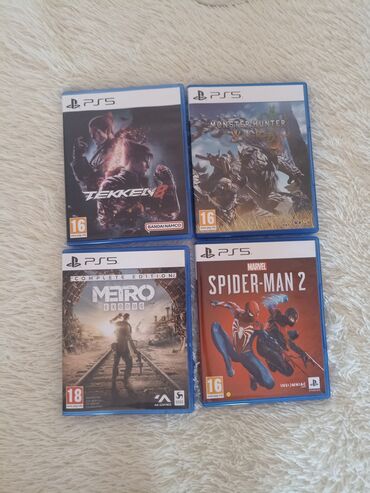 Игры для PlayStation: Продаю игры на пс5 Tekken 8 metro exodus- spider man 2 monsters