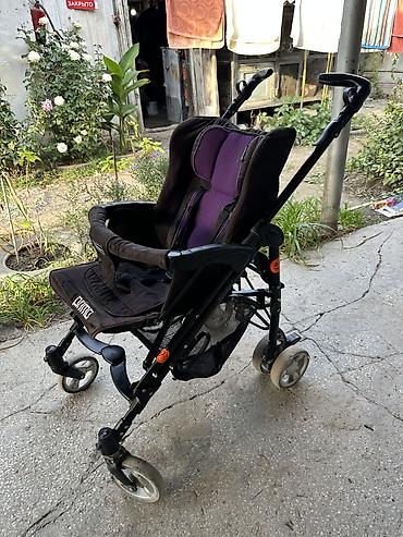 Коляски: Коляска, цвет - Черный, Б/у — 3