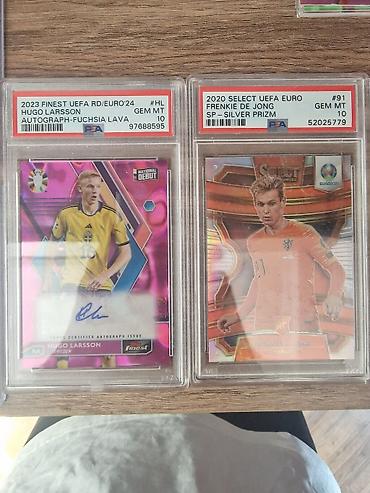 segway 10: Topps finest hugo larson psa 10 autograph kart, panini select frenkie — 1