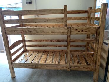 мякая мебель: Детский и взрослый Двухъярусная кровать 180-73 см Карагай тахта