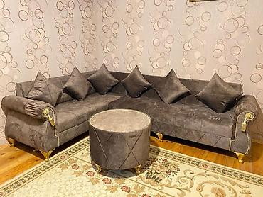 Divan və kreslo dəstləri: Künc divan dəsti - Klassik-modern dizayn: yumru qolçaqlar, dekorativ — 7