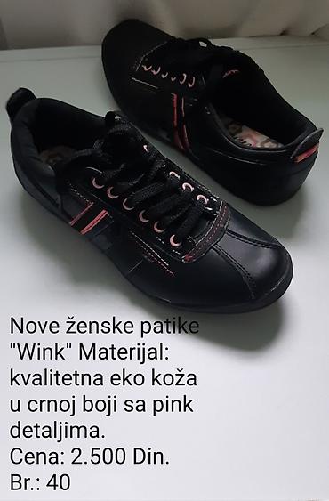 paciotti cipele cena: Nove ženske patike Wink - Materijal: kvalitetna eko koža - Boja: crna — 1