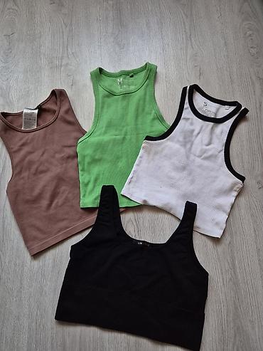 baletanke walkmaxx: Set kratkih topova i top majica bez rukava 1) Braon top bez rukava — 1