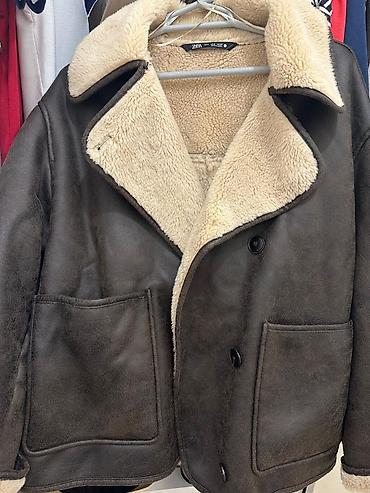 bomber kurtka: Dəri kurtka, Zara, S — 2