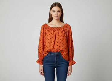 bluzki dopasowane eleganckie: Women's blouse, size M
