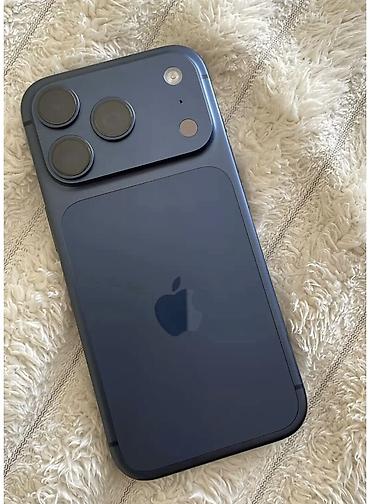 iphone osh: IPhone 17 Pro, Б/у, 256 ГБ, Синий, Коробка, 96 % — 1