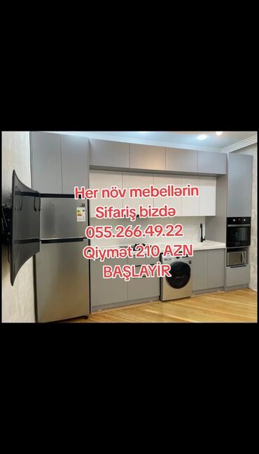 Sifarişlə mətbəx mebeli: Sifarişlə mətbəx mebeli