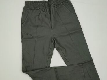 sinsay spodnie damskie dzwony: Material trousers for women, size S (EU 36)