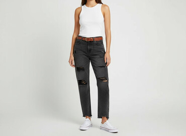 spodnie damskie jeans z dziurami allegro: PULL&BEAR, Jeans for women, size M