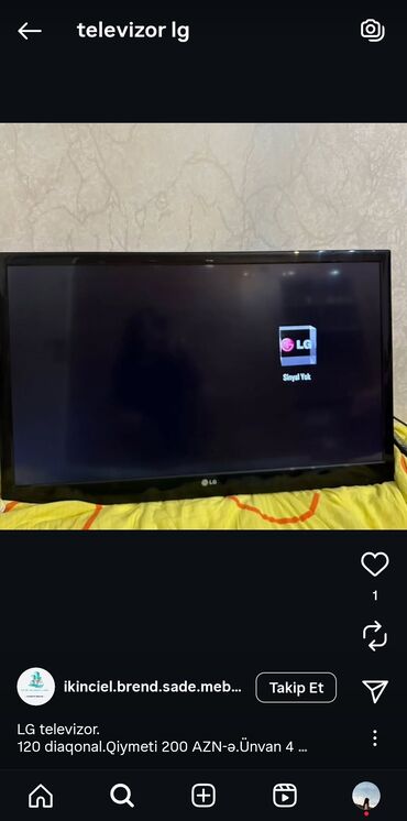 infinix smart 7 qiymeti: 2 eded televizor satılır 2side problemi var