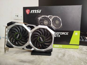 gtx 770: Videokart MSI GeForce GTX 1660 Ti, 6 GB, İşlənmiş