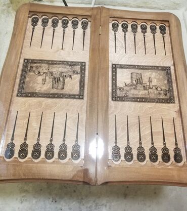 Nərdlər: Nərd taxta Köhnə Bakı və YeniBakı rəsmli 🔱Nərdlər 🪵 🔹️Laklı🖌 -da lalafo.az — 8 Nərdlər: Nərd taxta Köhnə Bakı və YeniBakı rəsmli 🔱Nərdlər 🪵 🔹️Laklı🖌 — 8