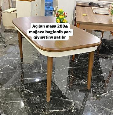 Açılan yemək masası - Funksional dizayn: Ortadan açılaraq ölçüsü